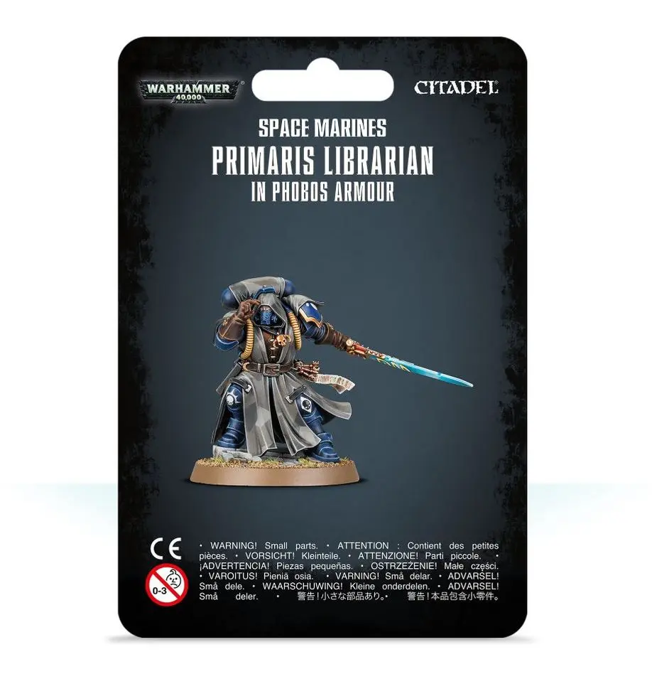 Primaris Librarian en armure Phobos 