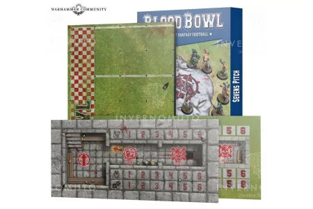 Terrain de Blood Bowl à Sept: terrain et fosses double face pour Blood Bowl à Sept 